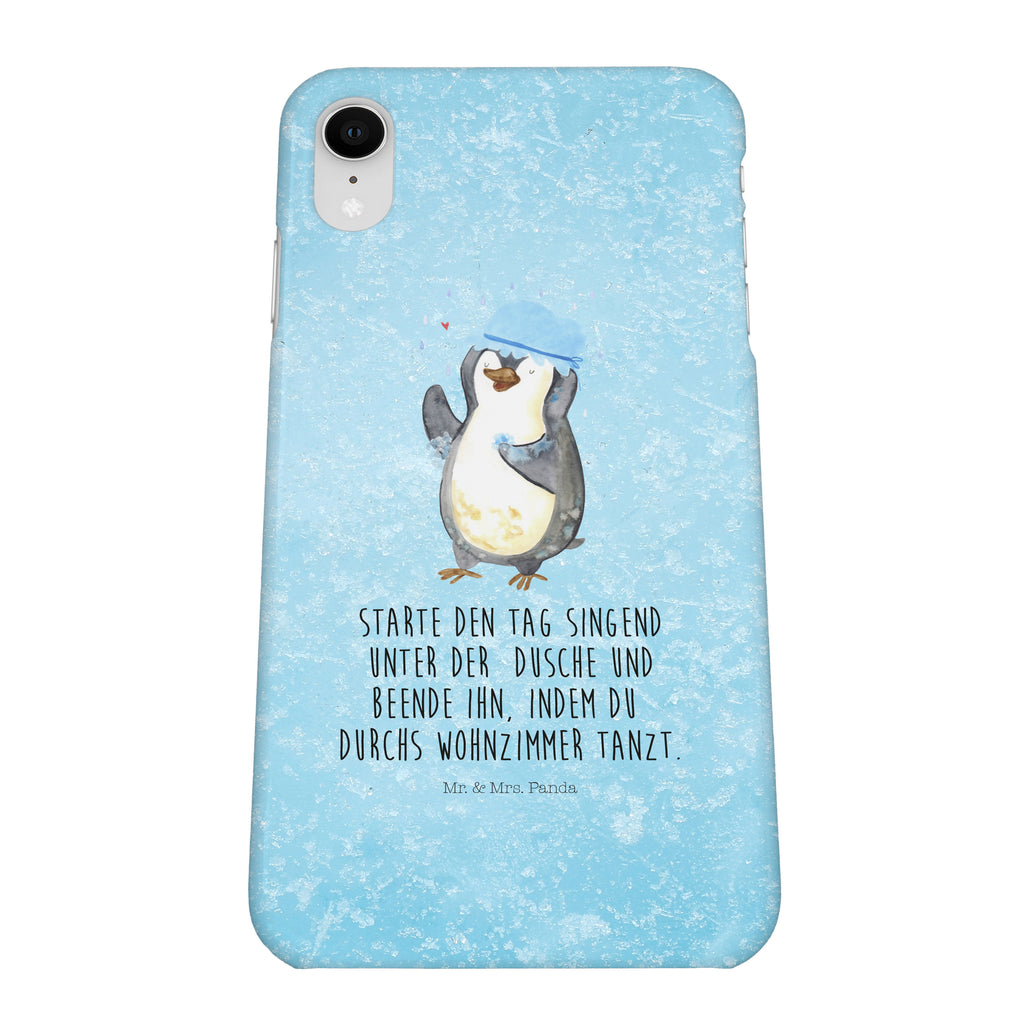 Iphone XR Handyhülle Pinguin duscht Iphone XR Handyhülle, Iphone XR, Handyhülle, Premium Kunststoff, Pinguin, Pinguine, Dusche, duschen, Lebensmotto, Motivation, Neustart, Neuanfang, glücklich sein