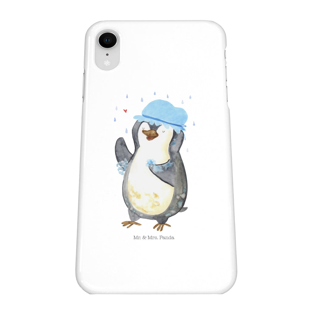 Iphone XR Handyhülle Pinguin duscht Iphone XR Handyhülle, Iphone XR, Handyhülle, Premium Kunststoff, Pinguin, Pinguine, Dusche, duschen, Lebensmotto, Motivation, Neustart, Neuanfang, glücklich sein