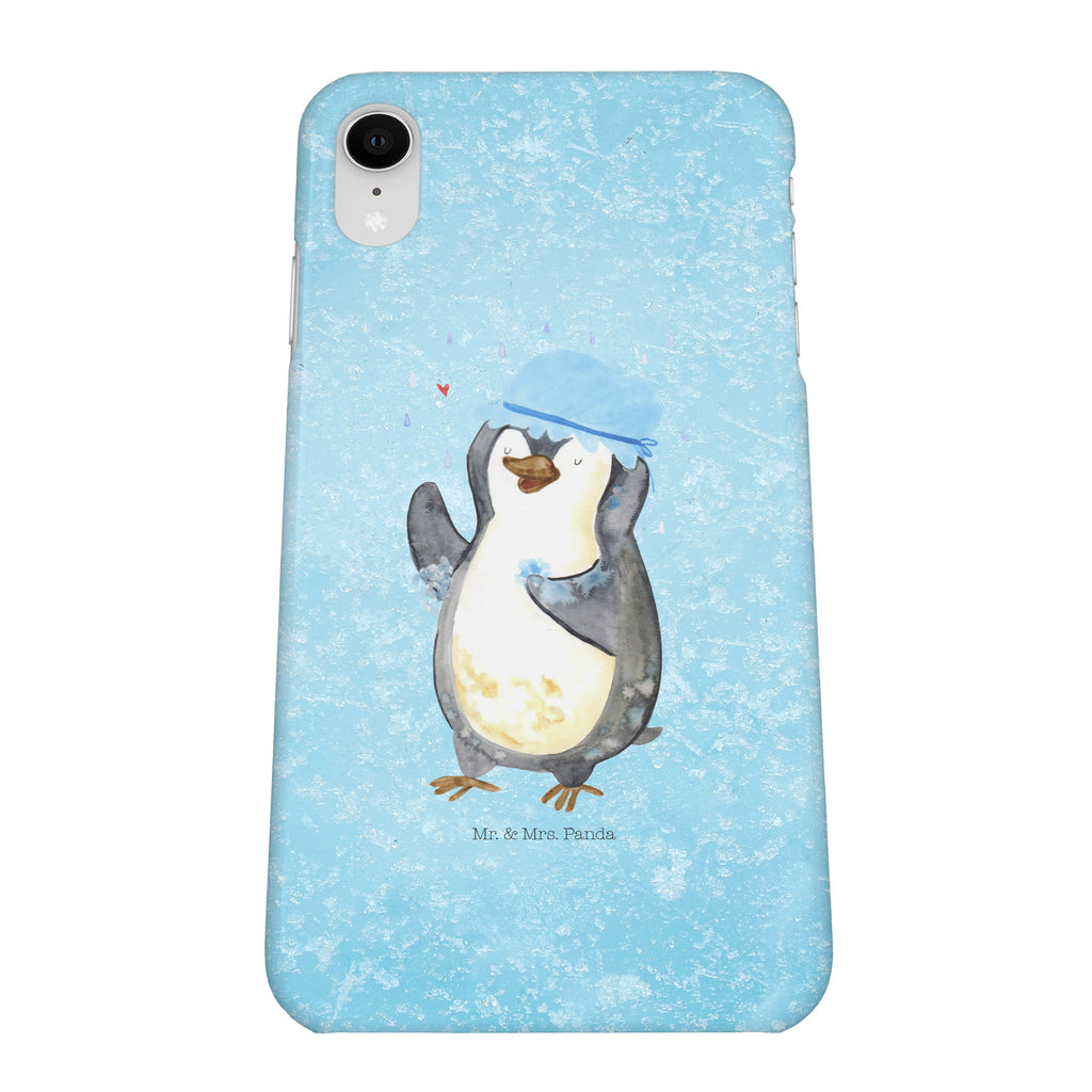 Iphone XR Handyhülle Pinguin duscht Iphone XR Handyhülle, Iphone XR, Handyhülle, Premium Kunststoff, Pinguin, Pinguine, Dusche, duschen, Lebensmotto, Motivation, Neustart, Neuanfang, glücklich sein