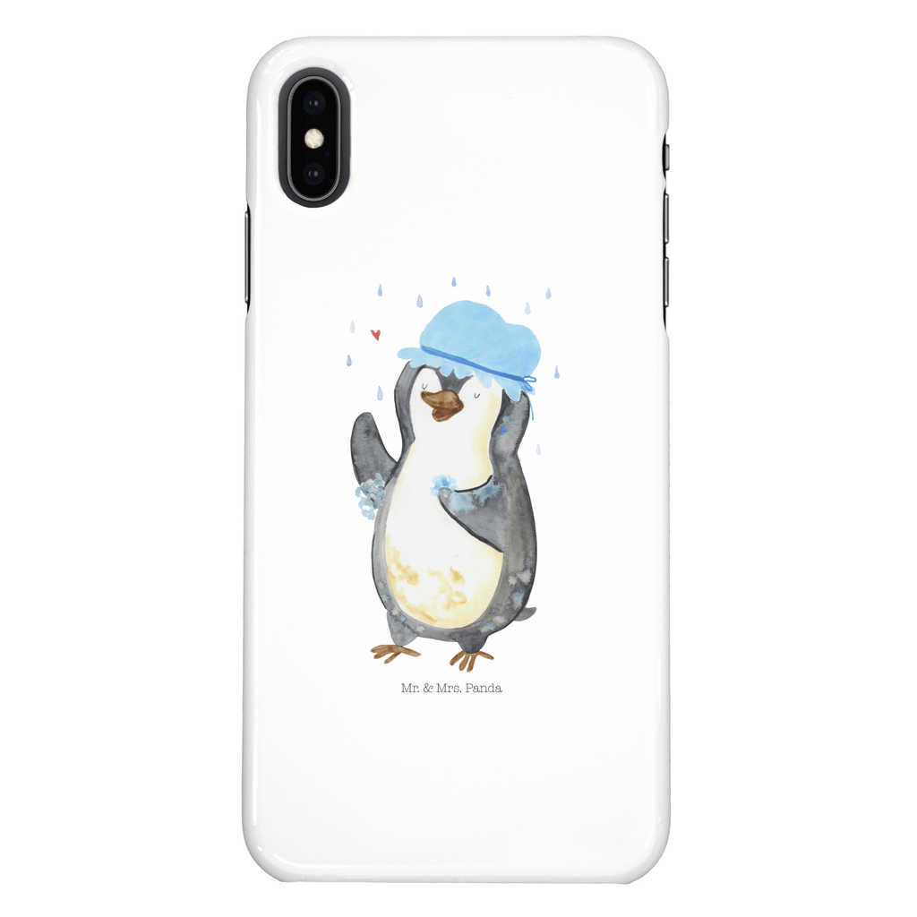 Iphone XS Handyhülle Pinguin duscht Iphone XS Handyhülle, Handyhülle, Iphone XS, Smartphone, Hülle, Pinguin, Pinguine, Dusche, duschen, Lebensmotto, Motivation, Neustart, Neuanfang, glücklich sein
