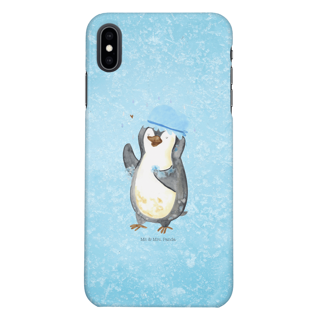 Iphone XS Handyhülle Pinguin duscht Iphone XS Handyhülle, Handyhülle, Iphone XS, Smartphone, Hülle, Pinguin, Pinguine, Dusche, duschen, Lebensmotto, Motivation, Neustart, Neuanfang, glücklich sein