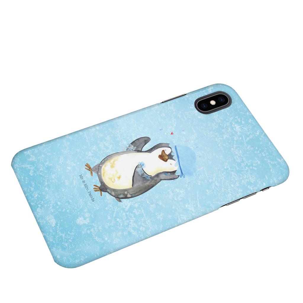 Iphone XS Handyhülle Pinguin duscht Iphone XS Handyhülle, Handyhülle, Iphone XS, Smartphone, Hülle, Pinguin, Pinguine, Dusche, duschen, Lebensmotto, Motivation, Neustart, Neuanfang, glücklich sein