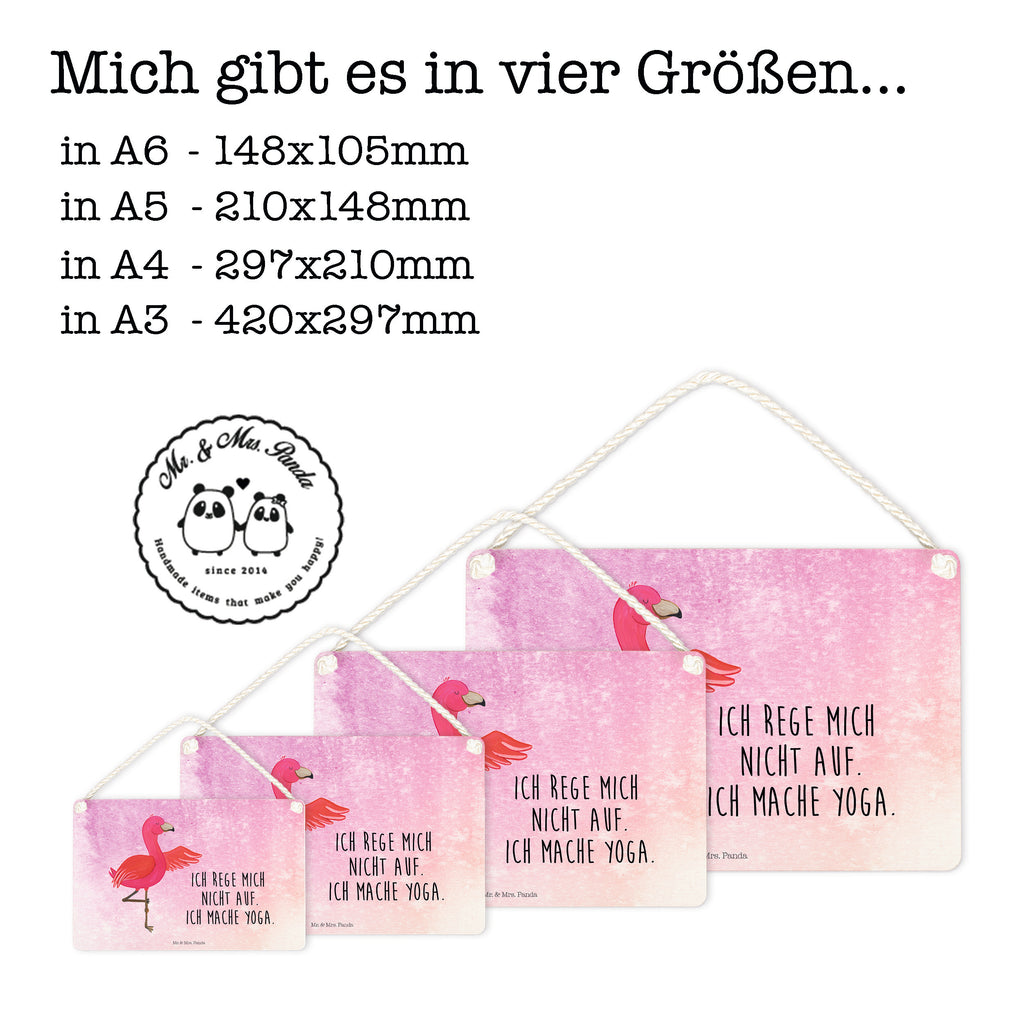 Deko Schild Flamingo Yoga Dekoschild, Deko Schild, Schild, Tür Schild, Türschild, Holzschild, Wandschild, Wanddeko, Flamingo, Vogel, Yoga, Namaste, Achtsamkeit, Yoga-Übung, Entspannung, Ärger, Aufregen, Tiefenentspannung