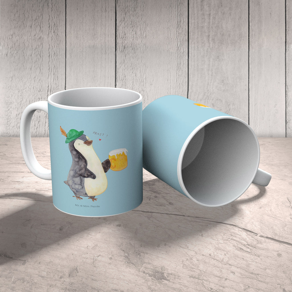 Tasse Pinguin Bier Pinguin, Pinguine, Bier, Oktoberfest,  Becher, Kaffeetasse, Kaffeebecher, Tee, Frühstück, Büro  Pinguin