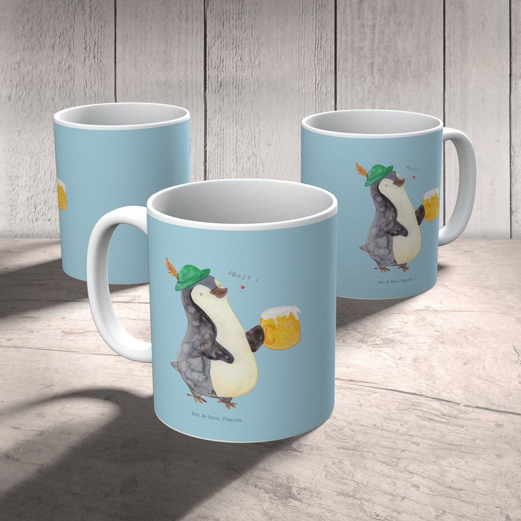 Tasse Pinguin Bier Pinguin, Pinguine, Bier, Oktoberfest,  Becher, Kaffeetasse, Kaffeebecher, Tee, Frühstück, Büro  Pinguin