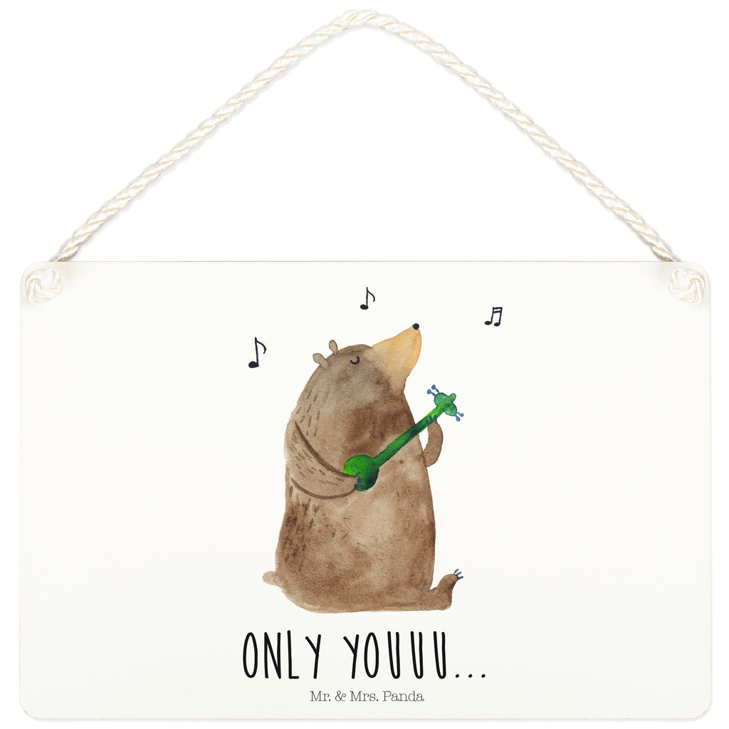 Deko Schild Bär Gitarre  Dekoschild, Deko Schild, Schild, Tür Schild, Türschild, Holzschild, Wandschild, Wanddeko  Bär, Teddy, Teddybär