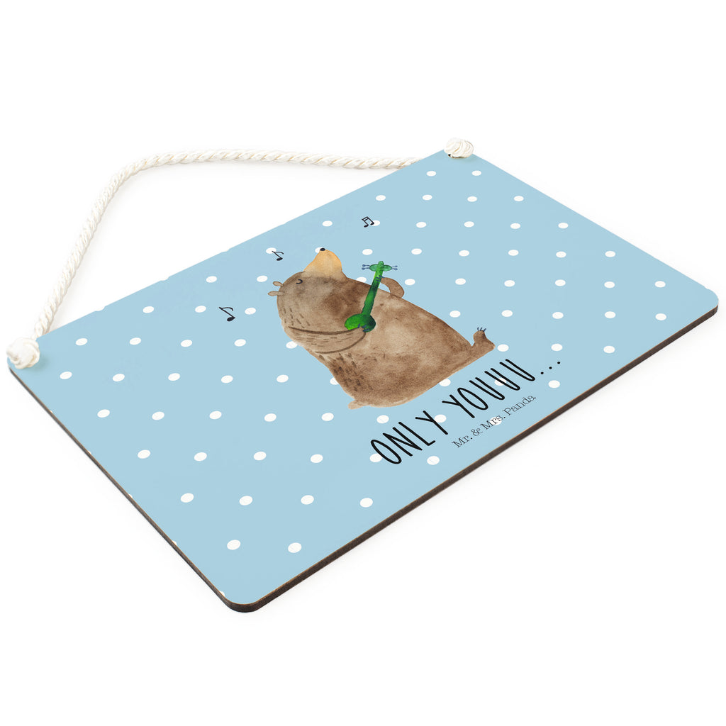 Deko Schild Bär Gitarre  Dekoschild, Deko Schild, Schild, Tür Schild, Türschild, Holzschild, Wandschild, Wanddeko  Bär, Teddy, Teddybär