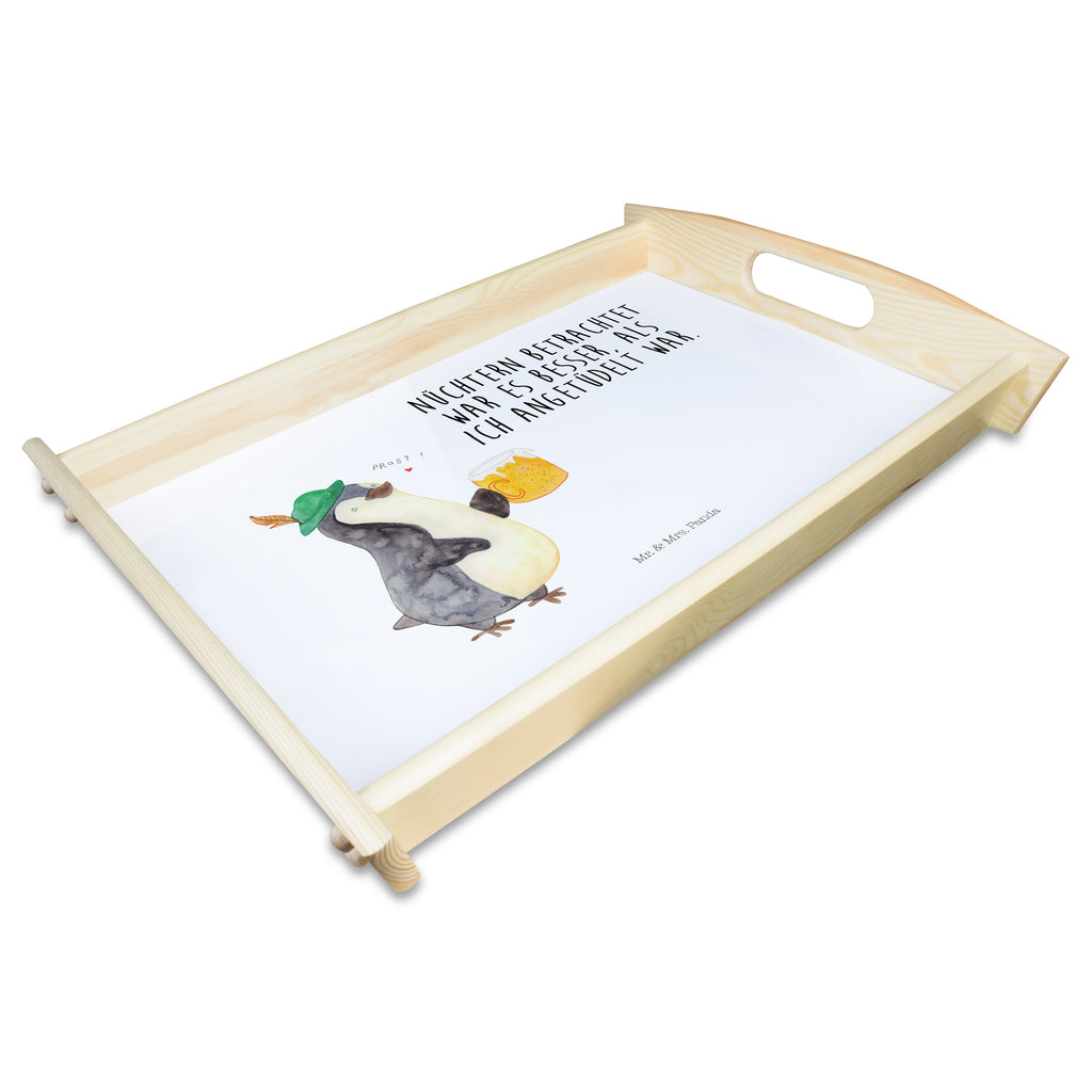 Serviertablett Pinguin Bier Tablett, Holztablett, Küchentablett, Dekotablett, Frühstückstablett, Pinguin, Pinguine, Bier, Oktoberfest