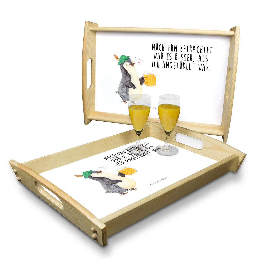Serviertablett Pinguin Bier Tablett, Holztablett, Küchentablett, Dekotablett, Frühstückstablett, Pinguin, Pinguine, Bier, Oktoberfest