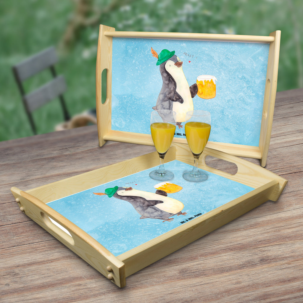 Serviertablett Pinguin Bier Tablett, Holztablett, Küchentablett, Dekotablett, Frühstückstablett, Pinguin, Pinguine, Bier, Oktoberfest