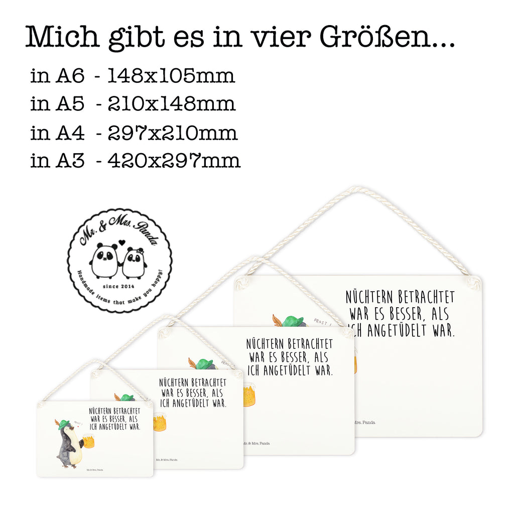 Deko Schild Pinguin Bier Dekoschild, Deko Schild, Schild, Tür Schild, Türschild, Holzschild, Wandschild, Wanddeko, Pinguin, Pinguine, Bier, Oktoberfest