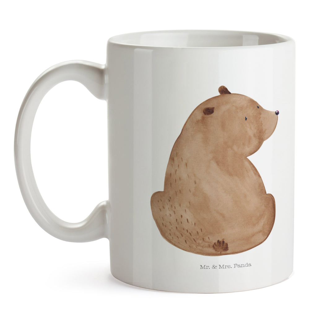 Tasse Bär Schulterblick Bär, Selbstachtung, Weltansicht, Motivation, Bären, Bärenliebe, Weisheit  Becher, Kaffeetasse, Kaffeebecher, Tee, Frühstück, Büro  Bär, Teddy, Teddybär