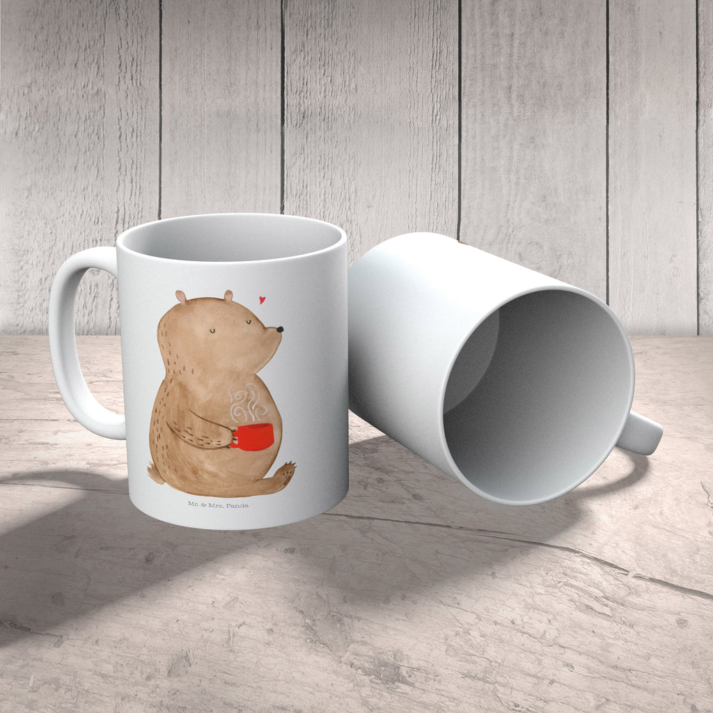 Tasse Bär Kaffee Kaffee, Coffee, Bär, Bären, guten Morgen, Morgenroutine, Welt erobern, Welt retten, Motivation	 Becher, Kaffeetasse, Kaffeebecher, Tee, Frühstück, Büro  Bär, Teddy, Teddybär