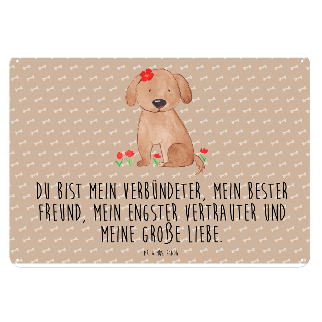 Blechschild Hund Hundedame