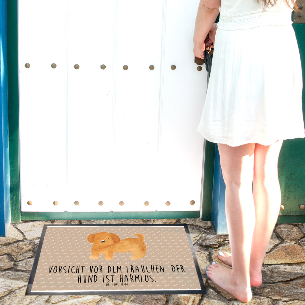 Fußmatte Hund flauschig Hund, Hunde, Frauchen, Hundemama, Hundebesitzer, Hundeliebe Türvorleger, Schmutzmatte, Fußabtreter, Matte, Schmutzfänger, Fußabstreifer, Schmutzfangmatte, Türmatte, Motivfußmatte,  Haustürmatte, Vorleger  Hund, Hundemotiv, Haustier, Hunderasse, Tierliebhaber, Hundebesitzer, Sprüche