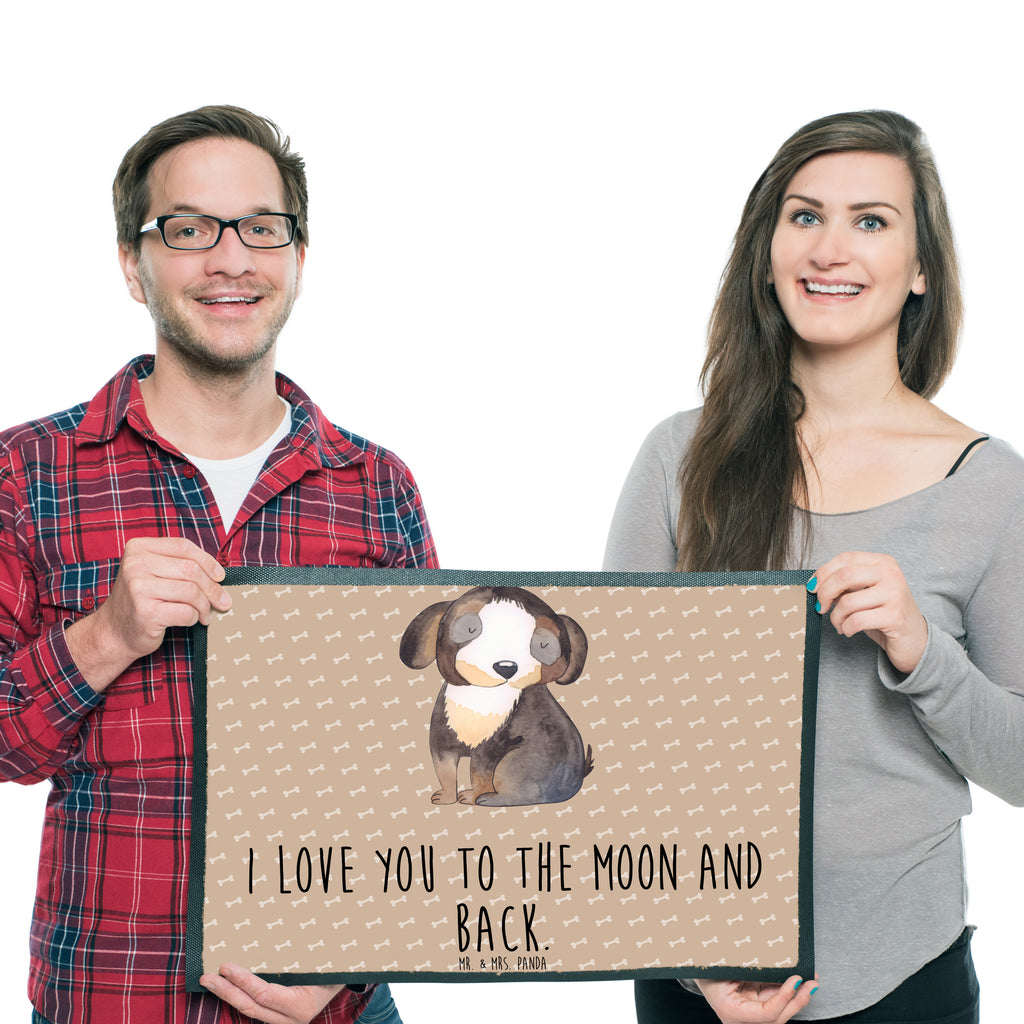 Fußmatte Hund entspannt Hund, schwarzer Hund, Hundeliebe, Liebe, Hundeglück Türvorleger, Schmutzmatte, Fußabtreter, Matte, Schmutzfänger, Fußabstreifer, Schmutzfangmatte, Türmatte, Motivfußmatte,  Haustürmatte, Vorleger  Hund, Hundemotiv, Haustier, Hunderasse, Tierliebhaber, Hundebesitzer, Sprüche