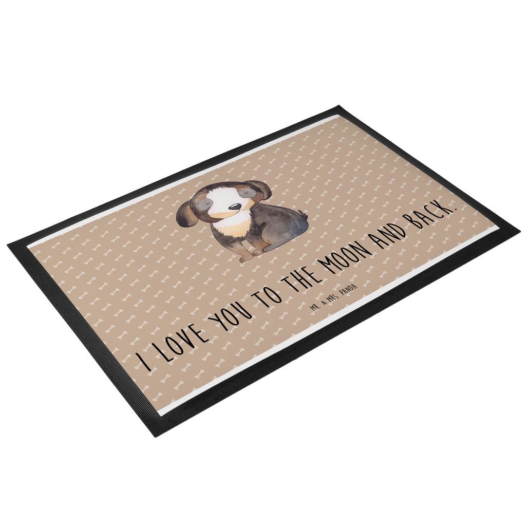 Fußmatte Hund entspannt Hund, schwarzer Hund, Hundeliebe, Liebe, Hundeglück Türvorleger, Schmutzmatte, Fußabtreter, Matte, Schmutzfänger, Fußabstreifer, Schmutzfangmatte, Türmatte, Motivfußmatte,  Haustürmatte, Vorleger  Hund, Hundemotiv, Haustier, Hunderasse, Tierliebhaber, Hundebesitzer, Sprüche