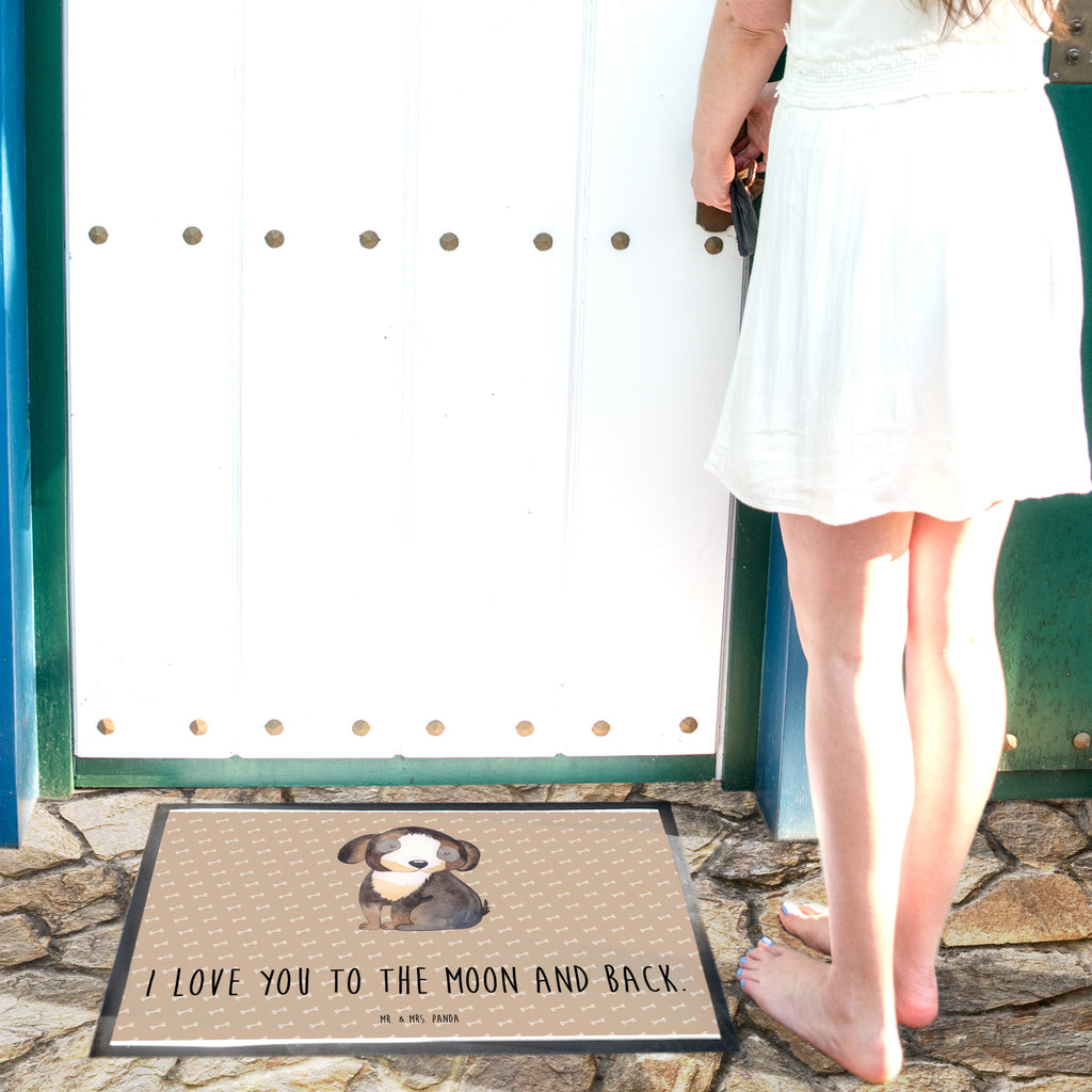 Fußmatte Hund entspannt Hund, schwarzer Hund, Hundeliebe, Liebe, Hundeglück Türvorleger, Schmutzmatte, Fußabtreter, Matte, Schmutzfänger, Fußabstreifer, Schmutzfangmatte, Türmatte, Motivfußmatte,  Haustürmatte, Vorleger  Hund, Hundemotiv, Haustier, Hunderasse, Tierliebhaber, Hundebesitzer, Sprüche