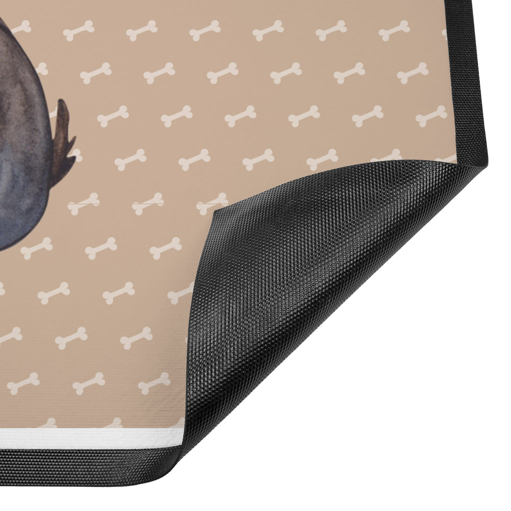 Fußmatte Hund entspannt Hund, schwarzer Hund, Hundeliebe, Liebe, Hundeglück Türvorleger, Schmutzmatte, Fußabtreter, Matte, Schmutzfänger, Fußabstreifer, Schmutzfangmatte, Türmatte, Motivfußmatte,  Haustürmatte, Vorleger  Hund, Hundemotiv, Haustier, Hunderasse, Tierliebhaber, Hundebesitzer, Sprüche