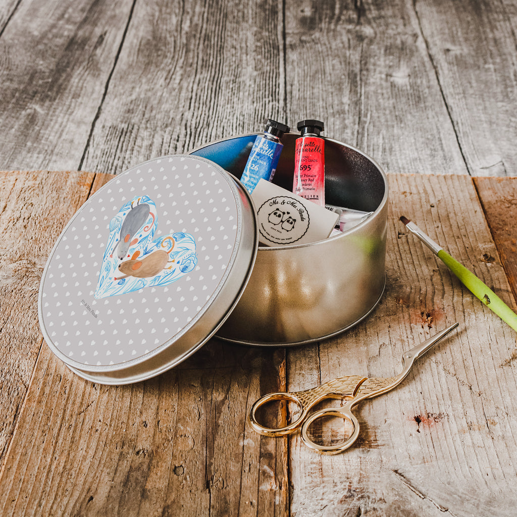Blechdose rund Mäuse Herz Metalldose, Keksdose, Dose, Vorratsdose, Geschenkbox, Liebe, Partner, Freund, Freundin, Ehemann, Ehefrau, Heiraten, Verlobung, Heiratsantrag, Liebesgeschenk, Jahrestag, Hocheitstag, Maus, Mäuse, Liebesbotschaft, Liebesbeweis, Hochzeit, Lieblingsmensch, Gemeinsamkeit, Love, Geschenk für zwei