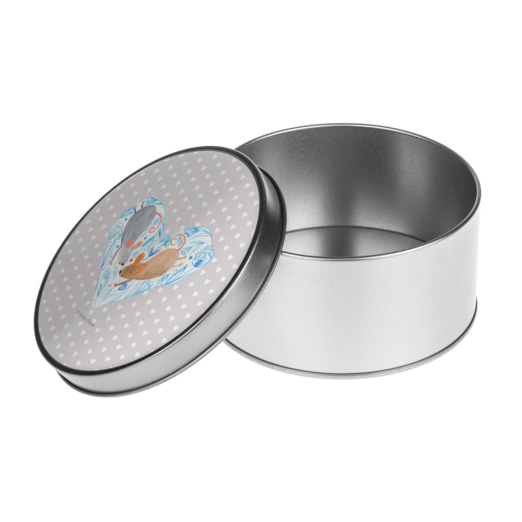 Blechdose rund Mäuse Herz Metalldose, Keksdose, Dose, Vorratsdose, Geschenkbox, Liebe, Partner, Freund, Freundin, Ehemann, Ehefrau, Heiraten, Verlobung, Heiratsantrag, Liebesgeschenk, Jahrestag, Hocheitstag, Maus, Mäuse, Liebesbotschaft, Liebesbeweis, Hochzeit, Lieblingsmensch, Gemeinsamkeit, Love, Geschenk für zwei