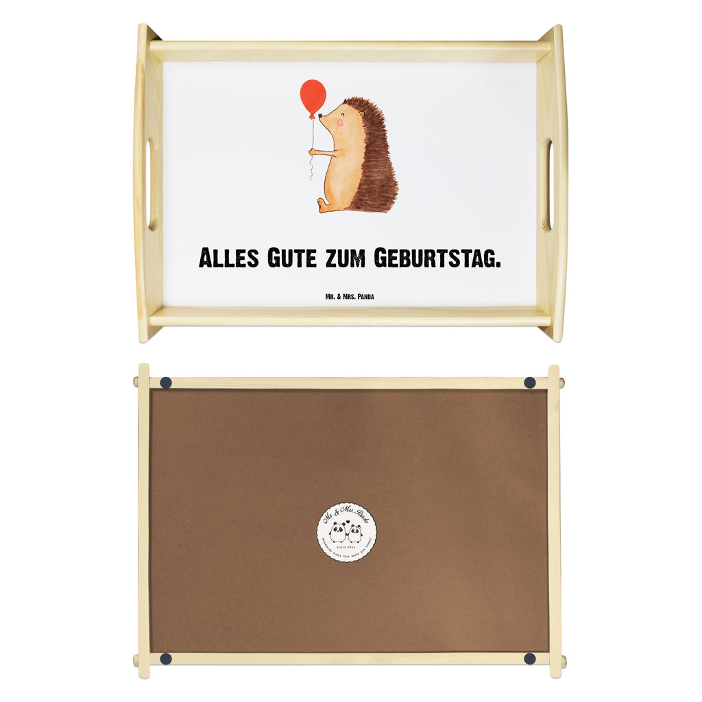 Serviertablett Igel mit Luftballon Tablett, Holztablett, Küchentablett, Dekotablett, Frühstückstablett, Tiermotive, Gute Laune, lustige Sprüche, Tiere, Igel, Geburtstag, Herzlichen Glückwunsch, Glückwunsch, Geburtstagskind, Ballon, Happy Birthday