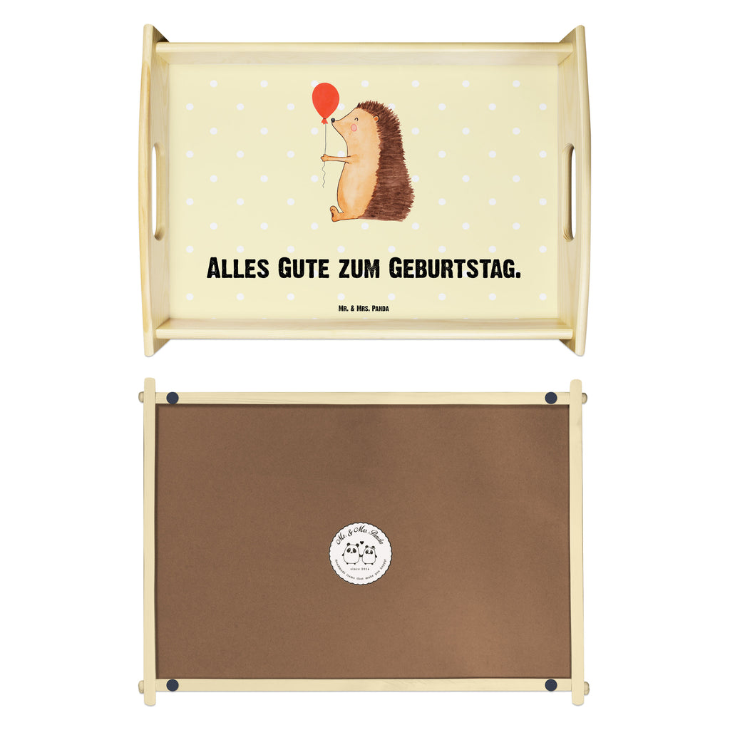 Serviertablett Igel mit Luftballon Tablett, Holztablett, Küchentablett, Dekotablett, Frühstückstablett, Tiermotive, Gute Laune, lustige Sprüche, Tiere, Igel, Geburtstag, Herzlichen Glückwunsch, Glückwunsch, Geburtstagskind, Ballon, Happy Birthday