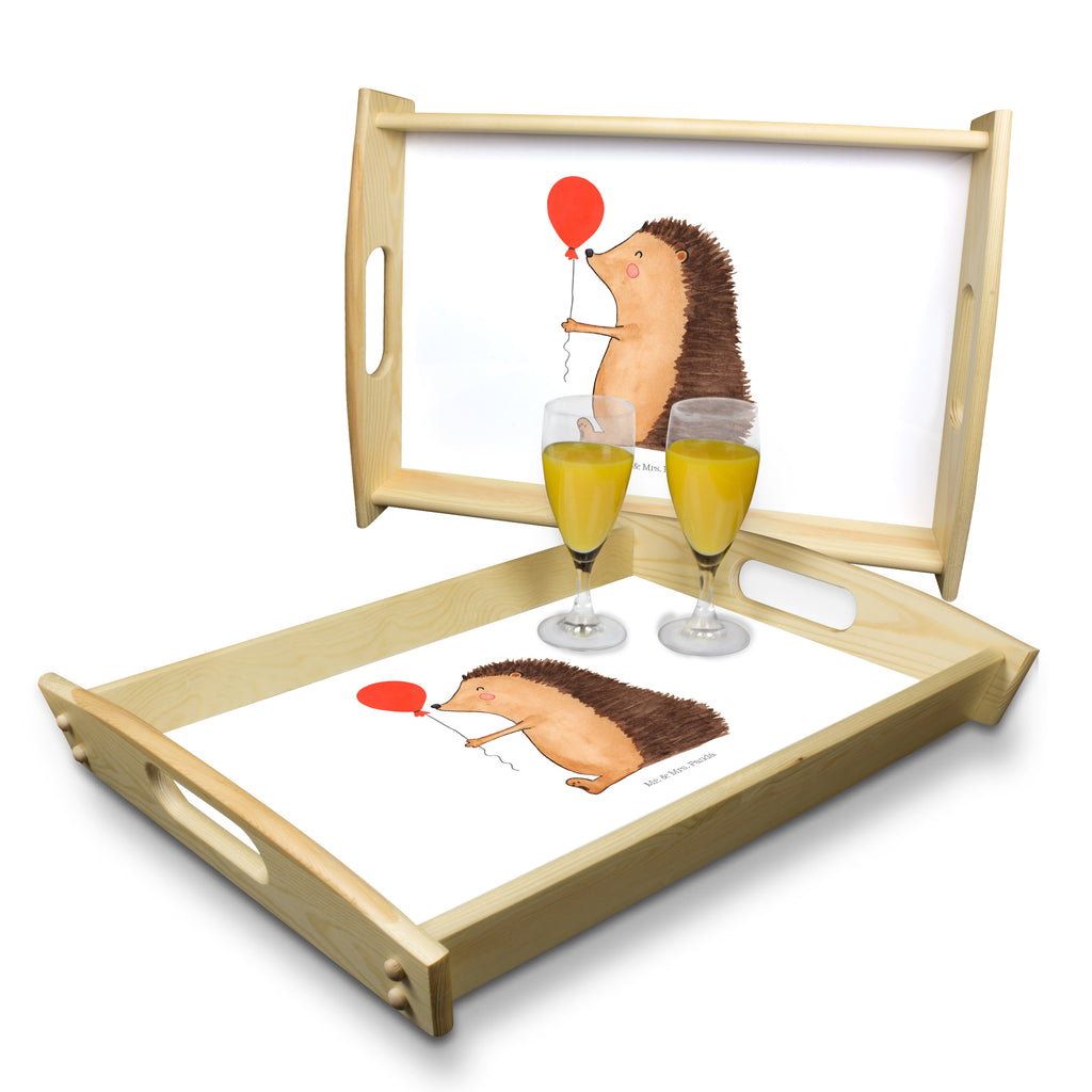 Serviertablett Igel mit Luftballon Tablett, Holztablett, Küchentablett, Dekotablett, Frühstückstablett, Tiermotive, Gute Laune, lustige Sprüche, Tiere, Igel, Geburtstag, Herzlichen Glückwunsch, Glückwunsch, Geburtstagskind, Ballon, Happy Birthday