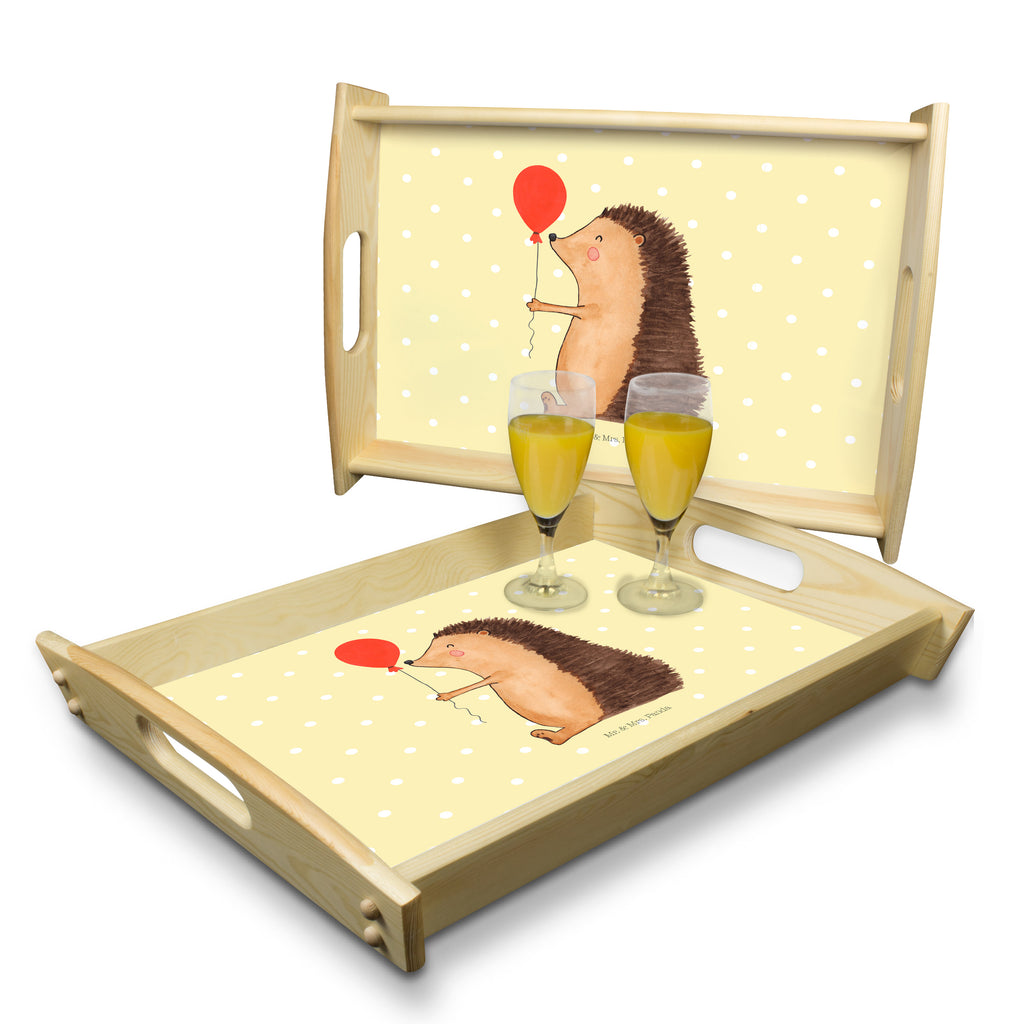 Serviertablett Igel mit Luftballon Tablett, Holztablett, Küchentablett, Dekotablett, Frühstückstablett, Tiermotive, Gute Laune, lustige Sprüche, Tiere, Igel, Geburtstag, Herzlichen Glückwunsch, Glückwunsch, Geburtstagskind, Ballon, Happy Birthday