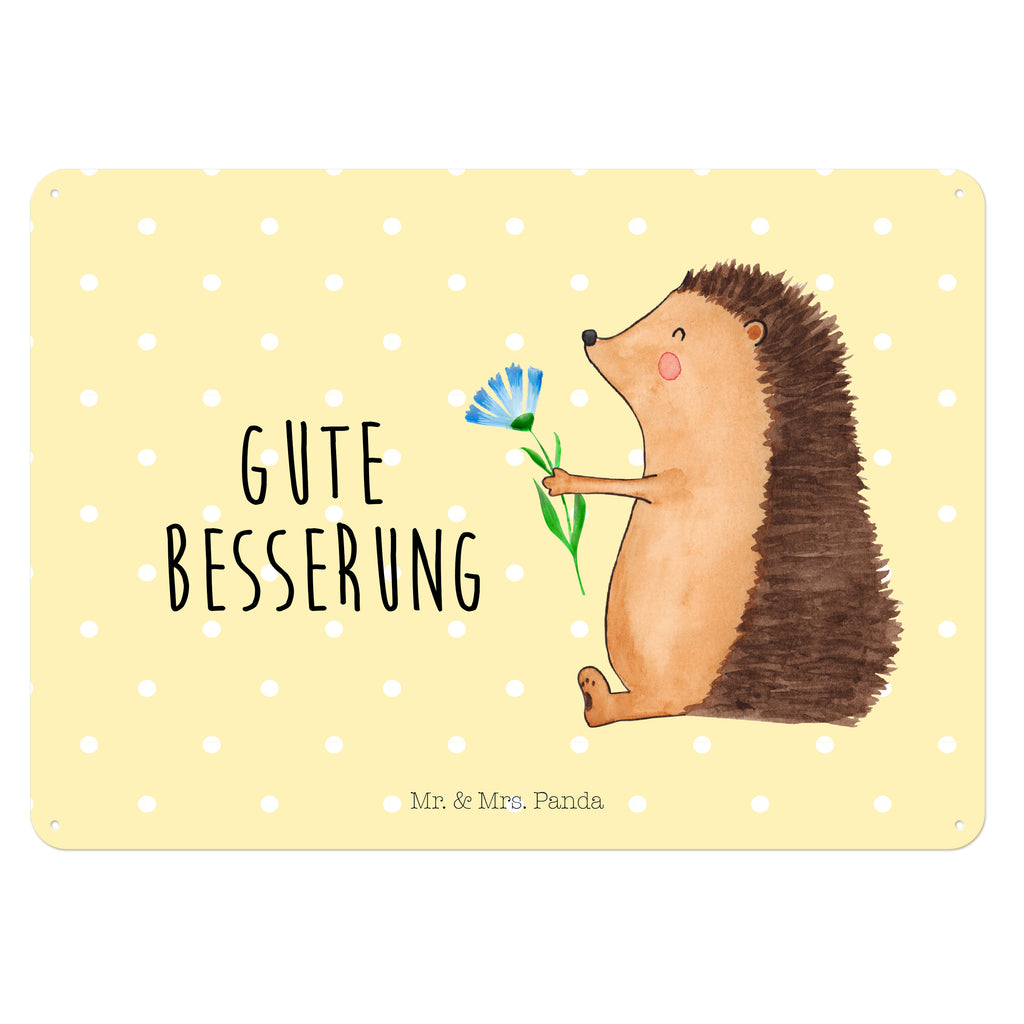 Blechschild Igel mit Blume Igel, Gute Besserung, Genesungswünsche, Krankheit, Krankenhaus, krank, Besuch Blechschild, Metallschild, Geschenk Schild, Schild, Magnet-Metall-Schild, Deko Schild, Wandschild, Wand-Dekoration, Türschild, Wandschild, Metallschild  süße Tiermotive, gute Laune, lustige Sprüche, Tiere