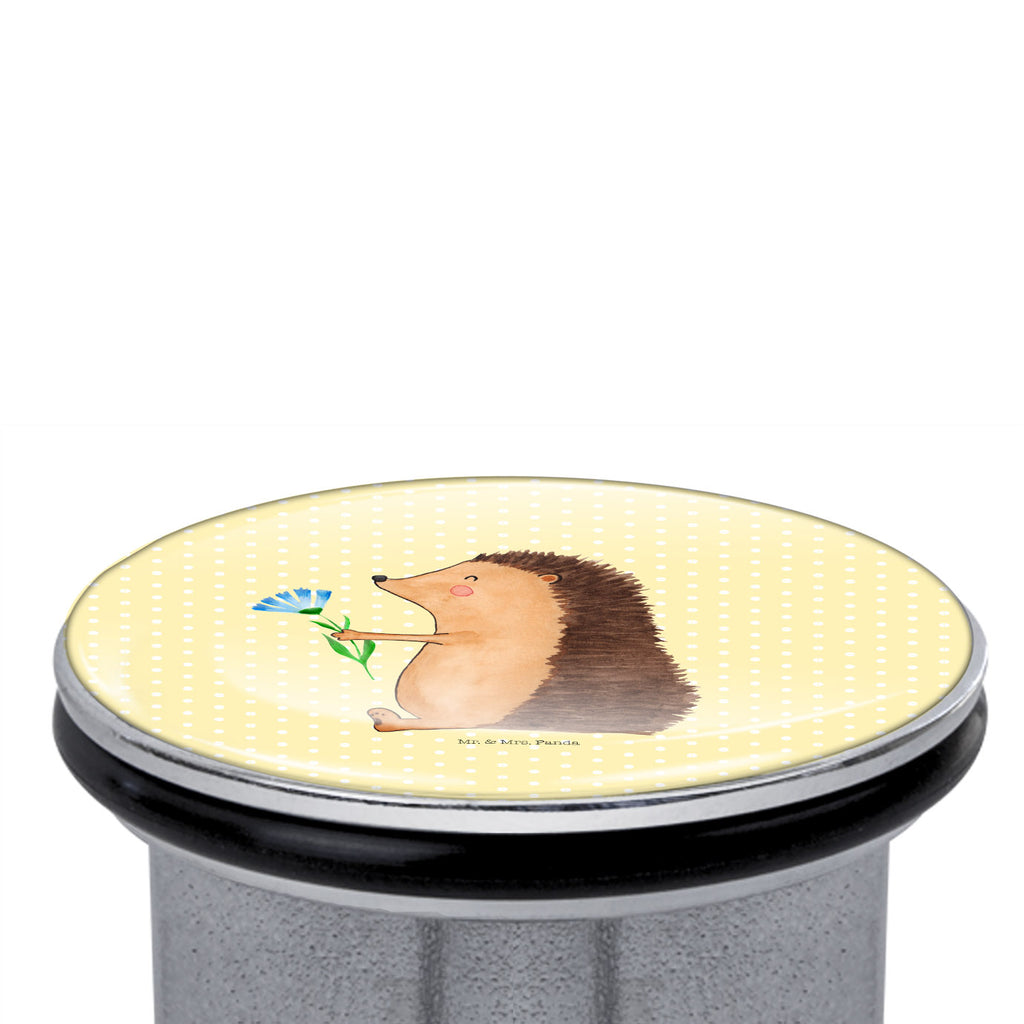 Waschbecken Stöpsel Igel mit Blume Igel, Gute Besserung, Genesungswünsche, Krankheit, Krankenhaus, krank, Besuch Abflussstöpsel, Stöpsel, Waschbecken, Ablaufgarnitur, Waschbecken Stopfen  süße Tiermotive, gute Laune, lustige Sprüche, Tiere
