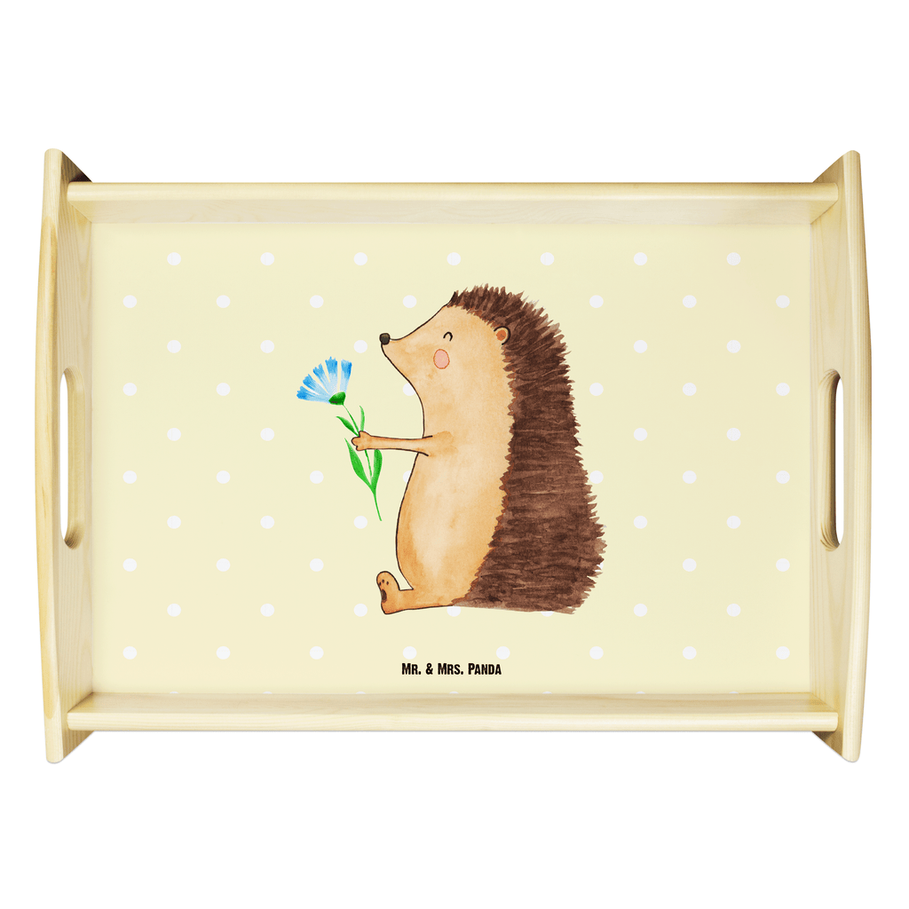 Serviertablett Igel mit Blume Igel, Gute Besserung, Genesungswünsche, Krankheit, Krankenhaus, krank, Besuch Tablett, Holztablett, Küchentablett, Dekotablett, Frühstückstablett  süße Tiermotive, gute Laune, lustige Sprüche, Tiere