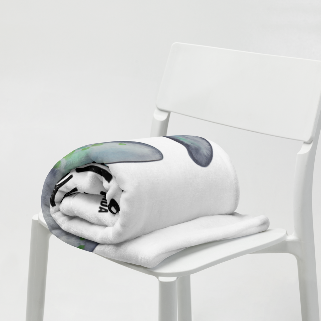 Babydecke Seekuh chillt Babydecke, Babygeschenk, Geschenk Geburt, Babyecke Kuscheldecke, Krabbeldecke, Meerestiere, Meer, Urlaub, Seekuh, Seekühe, Diät, Abnehmen, Zucker, Diätwahn, Essen, Süßigkeiten