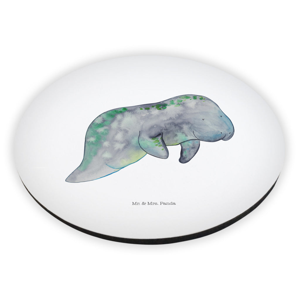 Rund Magnet Seekuh chillt Kühlschrankmagnet, Pinnwandmagnet, Souvenir Magnet, Motivmagnete, Dekomagnet, Whiteboard Magnet, Notiz Magnet, Kühlschrank Dekoration, Meerestiere, Meer, Urlaub, Seekuh, Seekühe, Diät, Abnehmen, Zucker, Diätwahn, Essen, Süßigkeiten