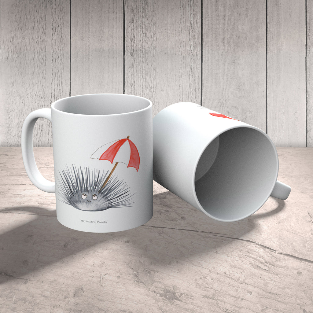 Tasse Seeigel Seeigel, Achtsamkeit, Selbstakzeptanz, Selbstliebe, Hier und Jetzt, Leben, Lebe Becher, Kaffeetasse, Kaffeebecher, Tee, Frühstück, Büro  Meerestiere, Meer, Urlaub