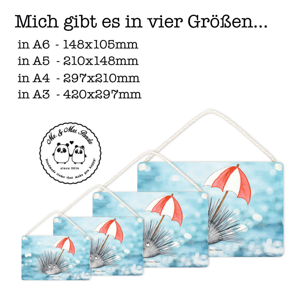 Deko Schild Seeigel Dekoschild, Deko Schild, Schild, Tür Schild, Türschild, Holzschild, Wandschild, Wanddeko, Meerestiere, Meer, Urlaub, Seeigel, Achtsamkeit, Selbstakzeptanz, Selbstliebe, Hier und Jetzt, Leben, Lebe