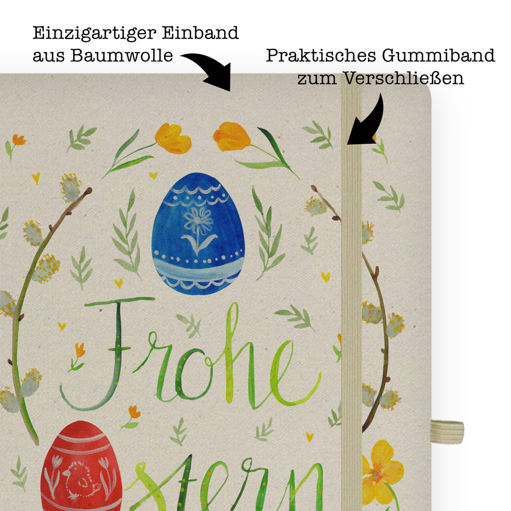 DIN A6 Baumwoll Notizbuch Frohe Ostern Notizen, Eintragebuch, Tagebuch, Notizblock, Adressbuch, Journal, Kladde, Skizzenbuch, Notizheft, Schreibbuch, Schreibheft, Ostern, Osterhase, Ostergeschenke, Osternest, Osterdeko, Geschenk zu Ostern, Frohe Ostern, Ostergrüße, Osterblume, Osterei, bemalte Ostereier, Weidenkätzchen. Lettering