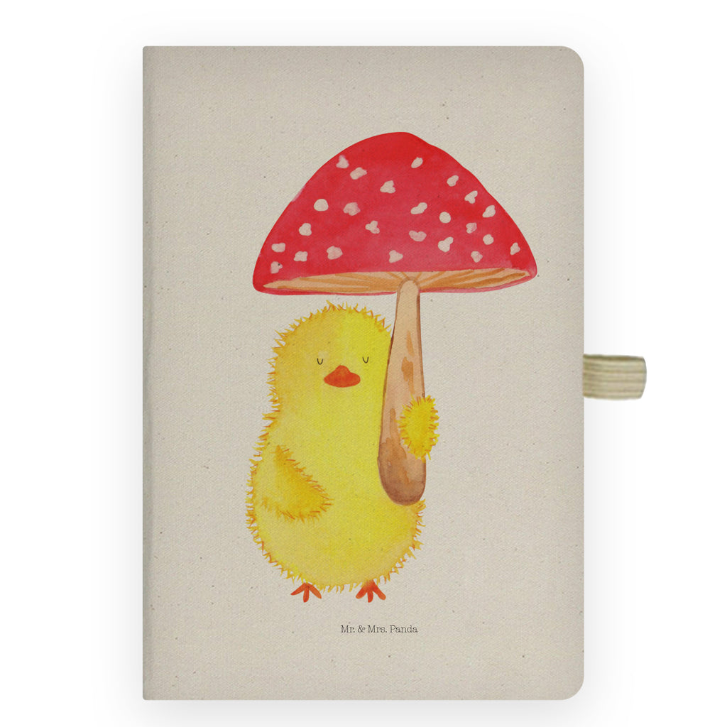 DIN A6 Baumwoll Notizbuch Küken Fliegenpilz Notizen, Eintragebuch, Tagebuch, Notizblock, Adressbuch, Journal, Kladde, Skizzenbuch, Notizheft, Schreibbuch, Schreibheft, Ostern, Osterhase, Ostergeschenke, Osternest, Osterdeko, Geschenk zu Ostern, Küken, Fliegenpilz, Glückspilz, Frohe Ostern, Ostergrüße