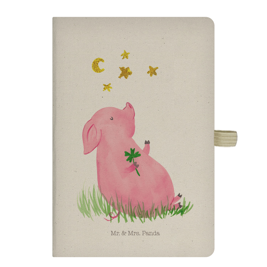 DIN A6 Baumwoll Notizbuch Glücksschwein Notizen, Eintragebuch, Tagebuch, Notizblock, Adressbuch, Journal, Kladde, Skizzenbuch, Notizheft, Schreibbuch, Schreibheft, Tiermotive, Gute Laune, lustige Sprüche, Tiere, Glücksschwein. Glück, Schwein, Schweinchen, Sterne, Sernchen, Ziele, Träume, Motivation, Glücksbringer
