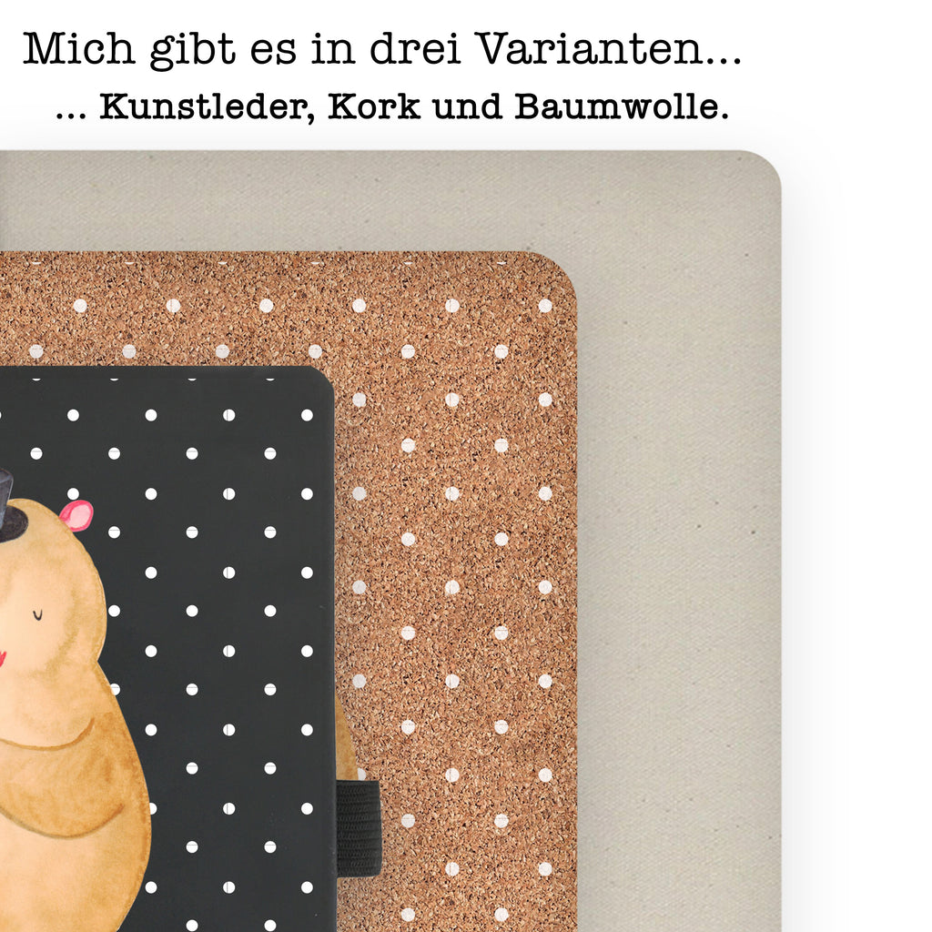 DIN A6 Baumwoll Notizbuch Hamster mit Hut Notizen, Eintragebuch, Tagebuch, Notizblock, Adressbuch, Journal, Kladde, Skizzenbuch, Notizheft, Schreibbuch, Schreibheft, Tiermotive, Gute Laune, lustige Sprüche, Tiere, Hamster, Hut, Magier, Zylinder, Zwerghamster, Zauberer, Houdini
