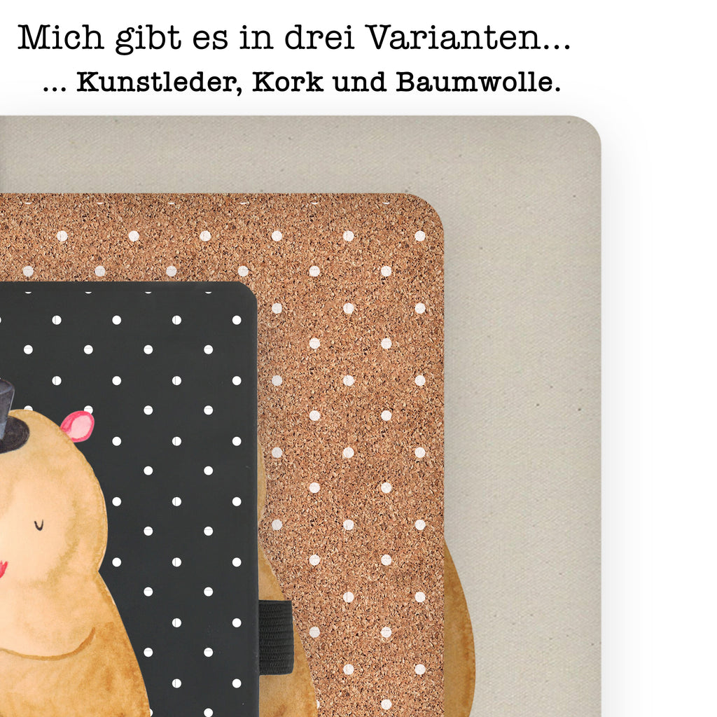 DIN A6 Baumwoll Notizbuch Hamster mit Hut Notizen, Eintragebuch, Tagebuch, Notizblock, Adressbuch, Journal, Kladde, Skizzenbuch, Notizheft, Schreibbuch, Schreibheft, Tiermotive, Gute Laune, lustige Sprüche, Tiere, Hamster, Hut, Magier, Zylinder, Zwerghamster, Zauberer, Houdini