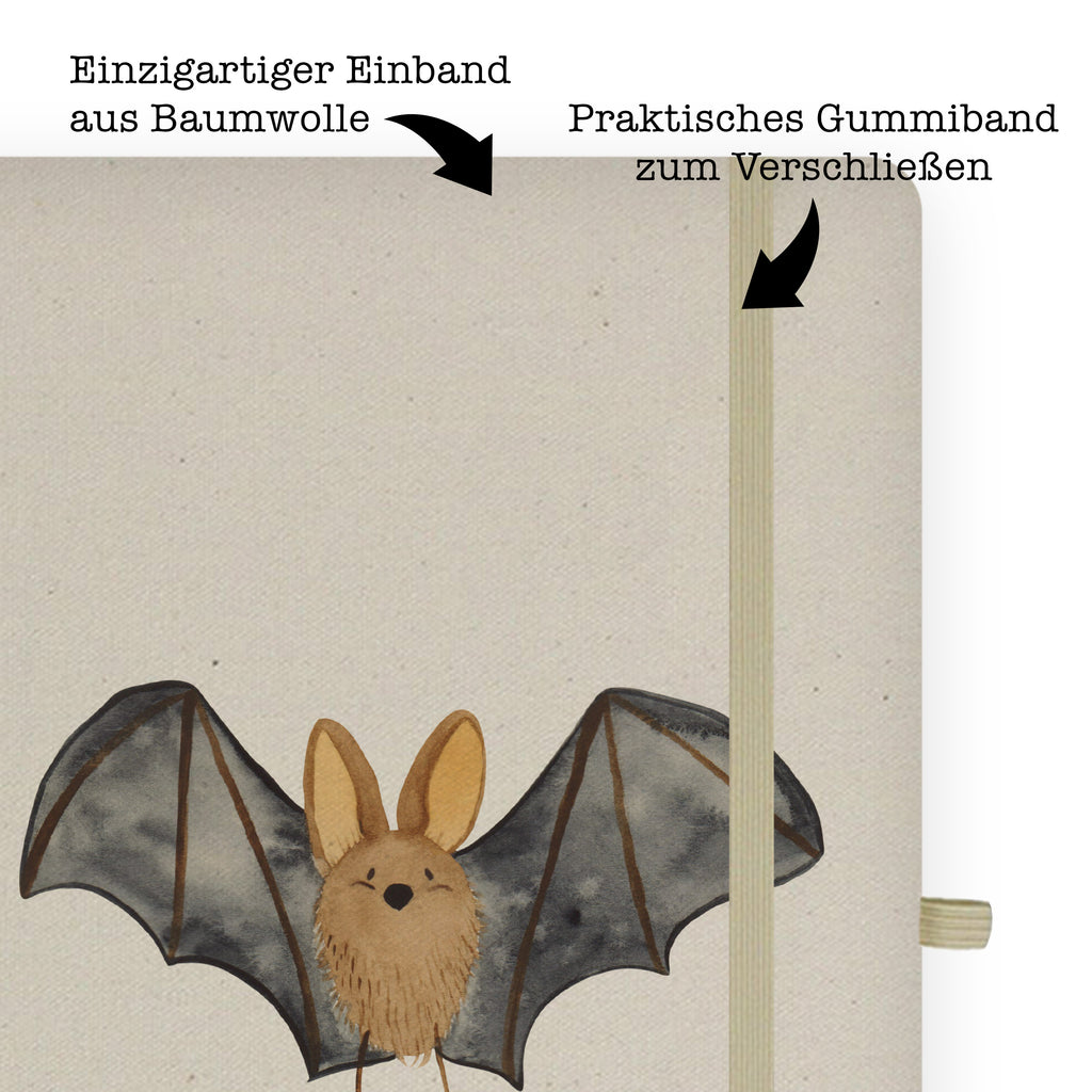 DIN A6 Baumwoll Notizbuch Fledermaus Flügel Notizen, Eintragebuch, Tagebuch, Notizblock, Adressbuch, Journal, Kladde, Skizzenbuch, Notizheft, Schreibbuch, Schreibheft, Tiermotive, Gute Laune, lustige Sprüche, Tiere