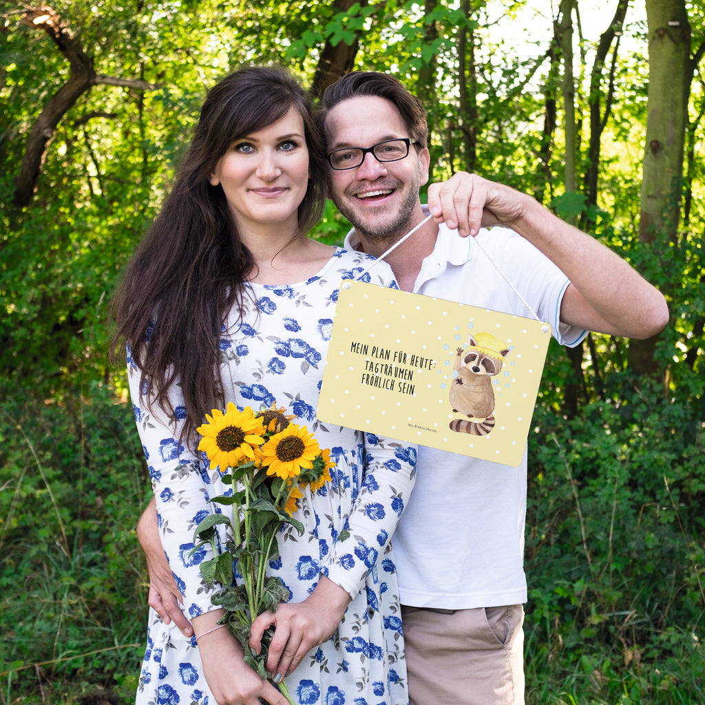 Deko Schild Waschbär Dekoschild, Deko Schild, Schild, Tür Schild, Türschild, Holzschild, Wandschild, Wanddeko, Tiermotive, Gute Laune, lustige Sprüche, Tiere, Waschbär, Tagträumen, Plan, Fröhlich, waschen, Seifenblasen