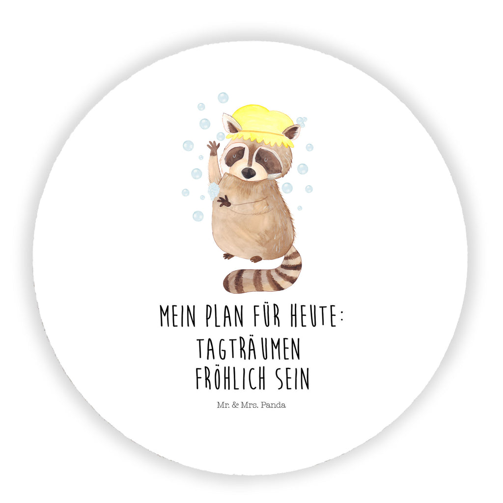 Rund Magnet Waschbär Kühlschrankmagnet, Pinnwandmagnet, Souvenir Magnet, Motivmagnete, Dekomagnet, Whiteboard Magnet, Notiz Magnet, Kühlschrank Dekoration, Tiermotive, Gute Laune, lustige Sprüche, Tiere, Waschbär, Tagträumen, Plan, Fröhlich, waschen, Seifenblasen