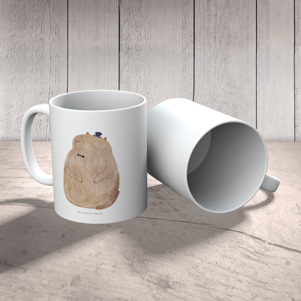 Tasse Murmeltier Murmeltier, Knigge, Fröhlichkeit, Freundlichkeit, Respekt, Anstand,  Becher, Kaffeetasse, Kaffeebecher, Tee, Frühstück, Büro  süße Tiermotive, gute Laune, lustige Sprüche, Tiere