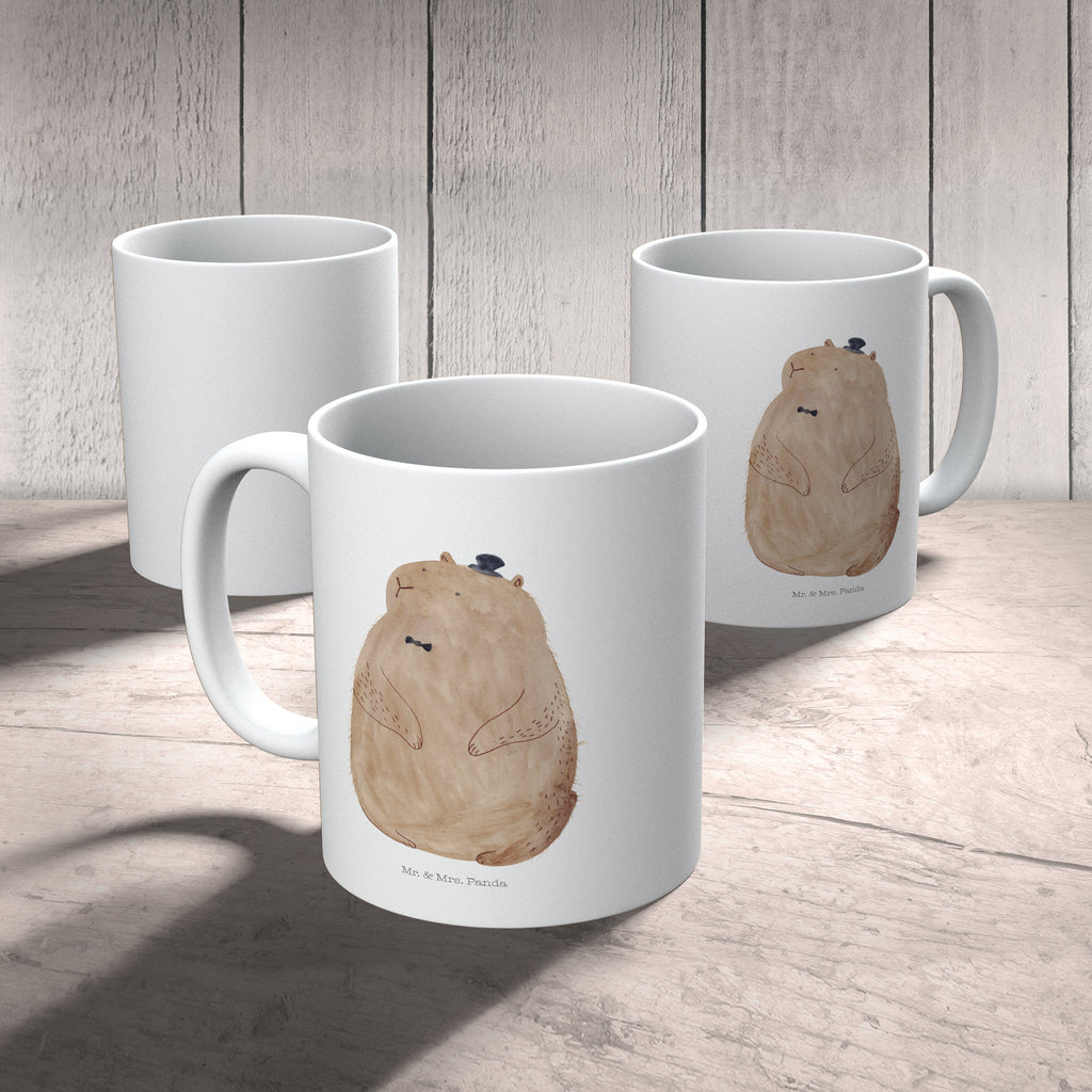 Tasse Murmeltier Murmeltier, Knigge, Fröhlichkeit, Freundlichkeit, Respekt, Anstand,  Becher, Kaffeetasse, Kaffeebecher, Tee, Frühstück, Büro  süße Tiermotive, gute Laune, lustige Sprüche, Tiere