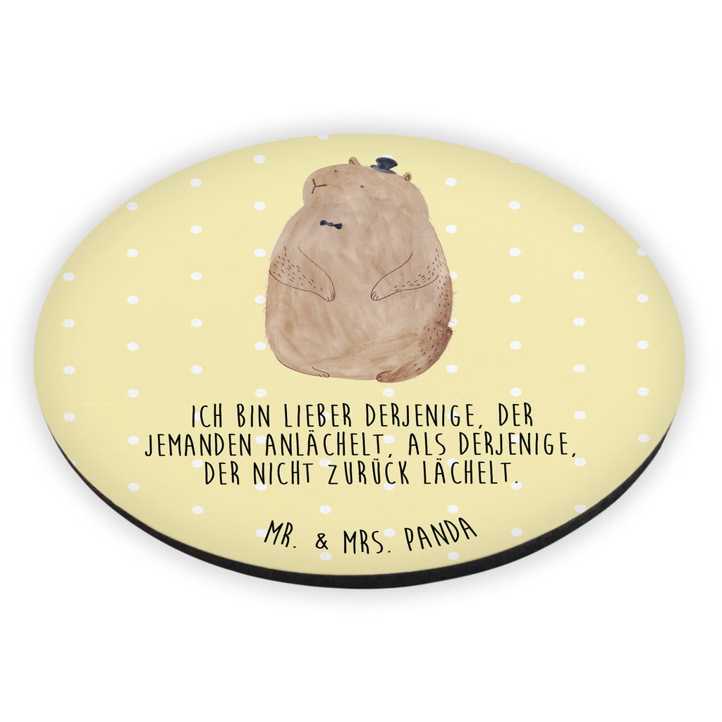 Rund Magnet Murmeltier Kühlschrankmagnet, Pinnwandmagnet, Souvenir Magnet, Motivmagnete, Dekomagnet, Whiteboard Magnet, Notiz Magnet, Kühlschrank Dekoration, Tiermotive, Gute Laune, lustige Sprüche, Tiere, Murmeltier, Knigge, Fröhlichkeit, Freundlichkeit, Respekt, Anstand