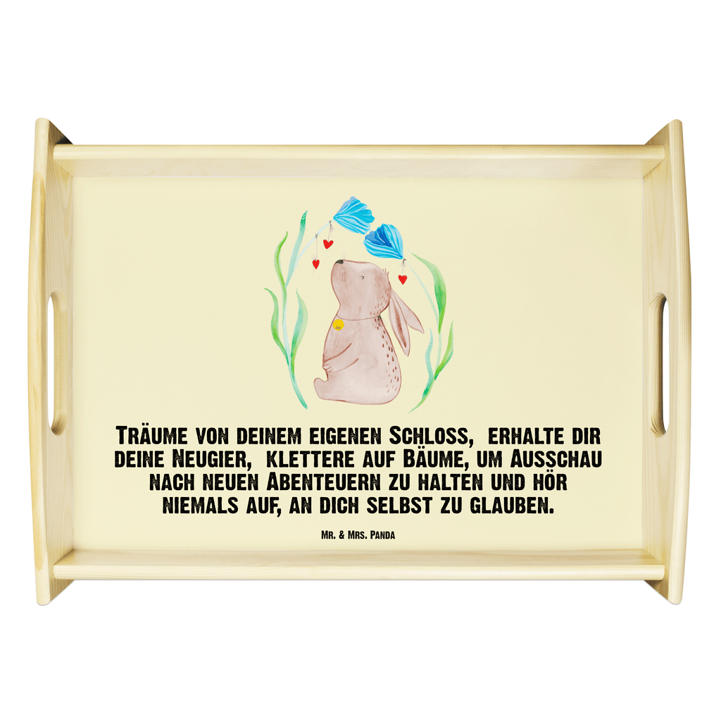 Serviertablett Hase Blume Tablett, Holztablett, Küchentablett, Dekotablett, Frühstückstablett, Ostern, Osterhase, Ostergeschenke, Osternest, Osterdeko, Geschenk zu Ostern, Hase, Kaninchen, Kind, Taufe, Taufgeschenk, Geburt, Schwangerschaft, erstes Kind, Kindergeburtstag, Geburtstag, Hoffnung, Träume