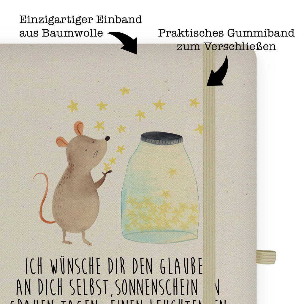 DIN A5 Baumwoll Notizbuch Maus Sterne Notizen, Eintragebuch, Tagebuch, Notizblock, Adressbuch, Journal, Kladde, Skizzenbuch, Notizheft, Schreibbuch, Schreibheft, Tiermotive, Gute Laune, lustige Sprüche, Tiere, Maus, Sterne, Wunsch, Kind, Taufe, Taufgeschenk, Geburt, Schwangerschaft, erstes Kind, Kindergeburtstag, Geburtstag, Hoffnung, Träume