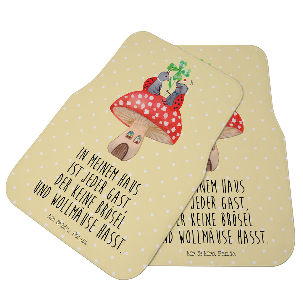 Fahrer Autofußmatte Marienkäfer Paar Fliegenpilz Autofußmatten, Fußmatte Auto, Fahrer, Schmutzmatte Auto, Tiermotive, Gute Laune, lustige Sprüche, Tiere, Haus, Wohnung, zuhause, Fliegenpilz, Marienkäfer, Fleigenpilzhaus